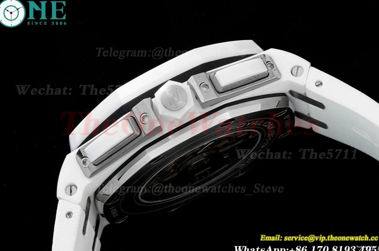 Ceramic Offshore White A3126 RU APF 44mm Oak Royal Stk 0509